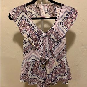 EXPRESS Peplum fit halter top